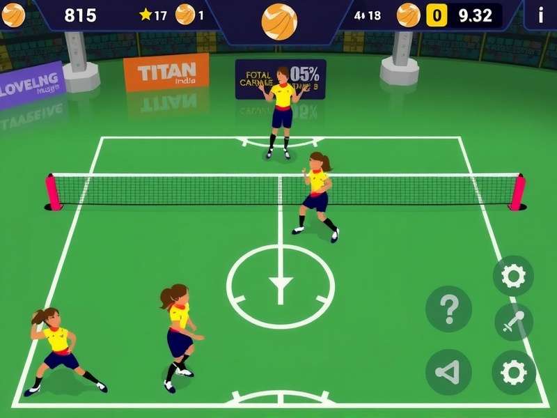 Volleyball Titan India Game Screenshot