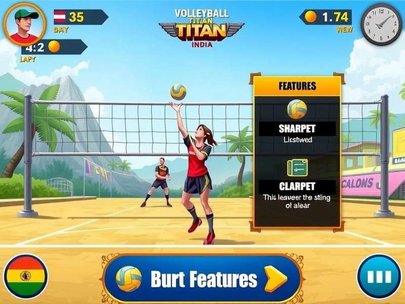 Volleyball Titan India Localized Features